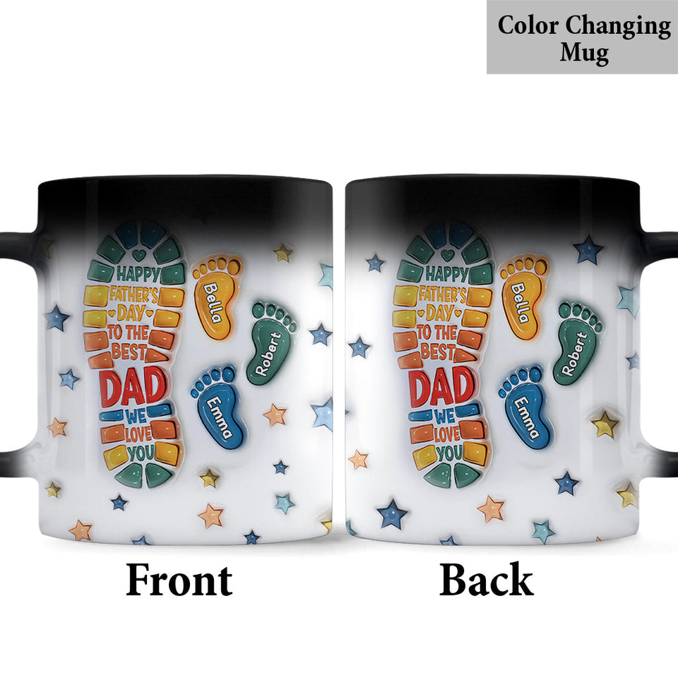 Happy Father's Day To The Best Dad - Personalized Father Mug