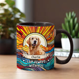 I'm Always With You Any Photo - Personalized Dog Accent Mug