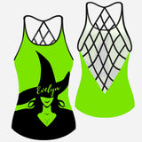 Green Witch - Personalized Witch Cross Tank Top