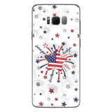 Grandma's Little Star 4th Of July - Personalized Grandma Phone Case