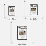 Mom You Are The Piece That Holds Us Together - Personalized Mother 2 Layered Wood Sign / Wood Plaque