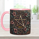 Beautiful Pentagram - Personalized Witch Accent Mug