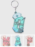 Nurse Letter - Personalized Nurse Keychain