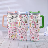Teacher Stuff - Personalized Teacher Tumbler With Handle