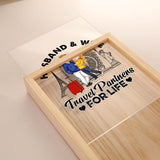 Travel Partner For Life - Personalized Couple Picture Frame Light Box