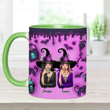 We're Not Sugar And Spice And Everything Nice Witch Best Friends - Personalized Bestie Accent Mug
