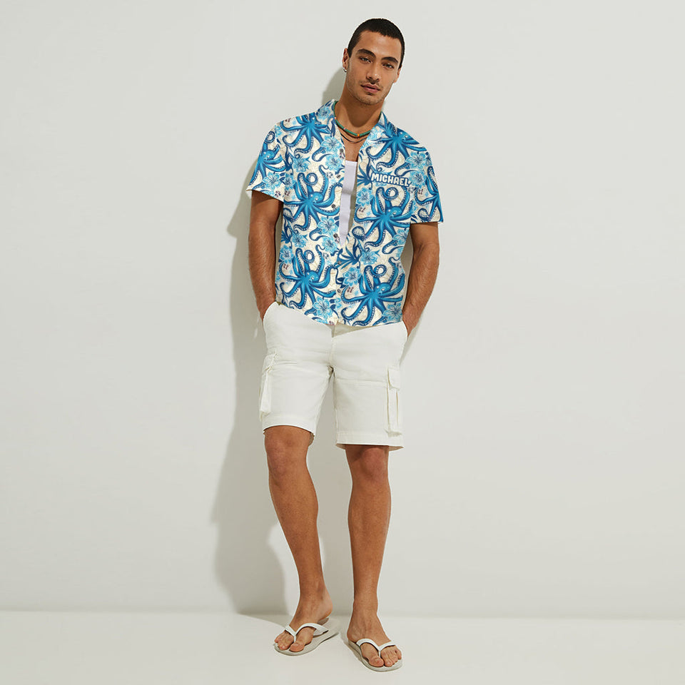 Cool Octopus - Personalized Sea Lover Hawaiian Shirt