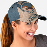Dad's Heart Best Dad Ever - Personalized Father Classic Cap