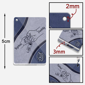 Best Dad Dog Dad Ever - Personalized Father Keychain