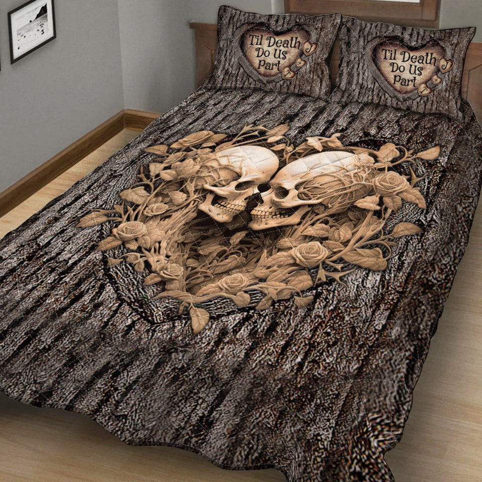 Til Death Do Us Part - Personalized Couple Quilt Set