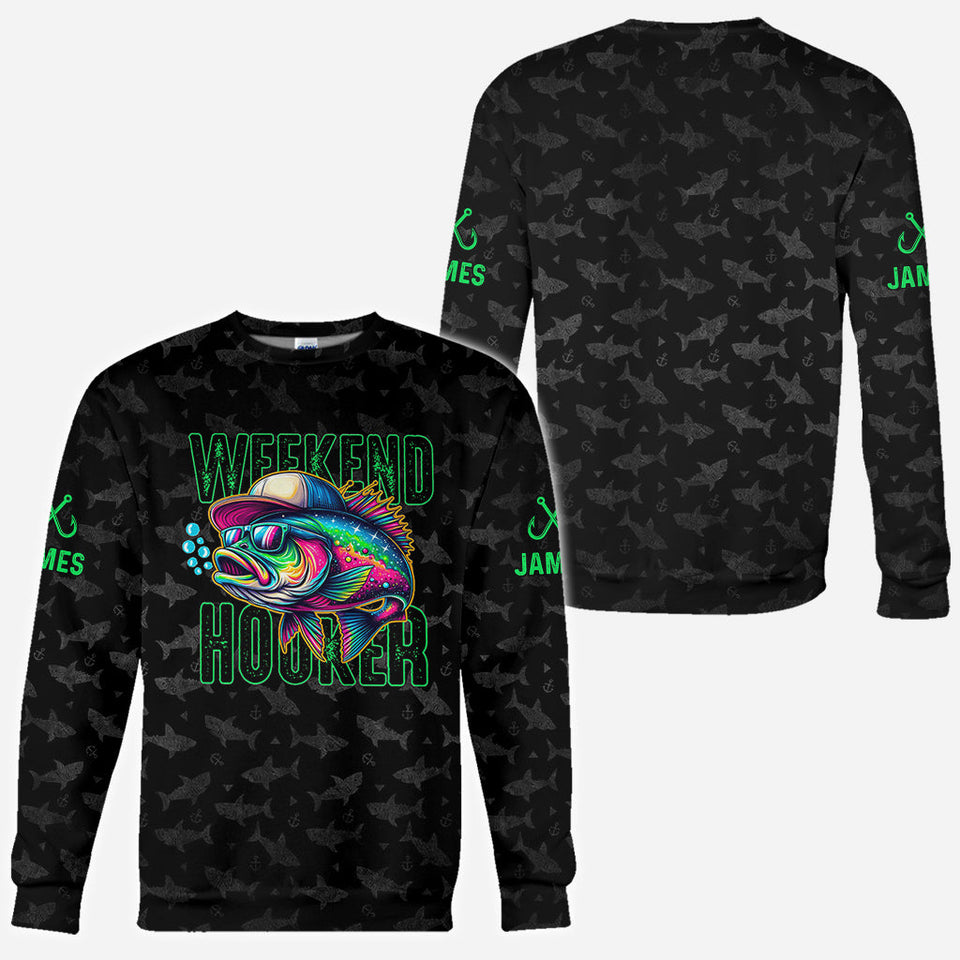 Weekend Hooker - Personalized Fishing All Over Shirt