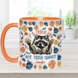 Funny Motivation Raccoon - Personalized Raccoon Accent Mug