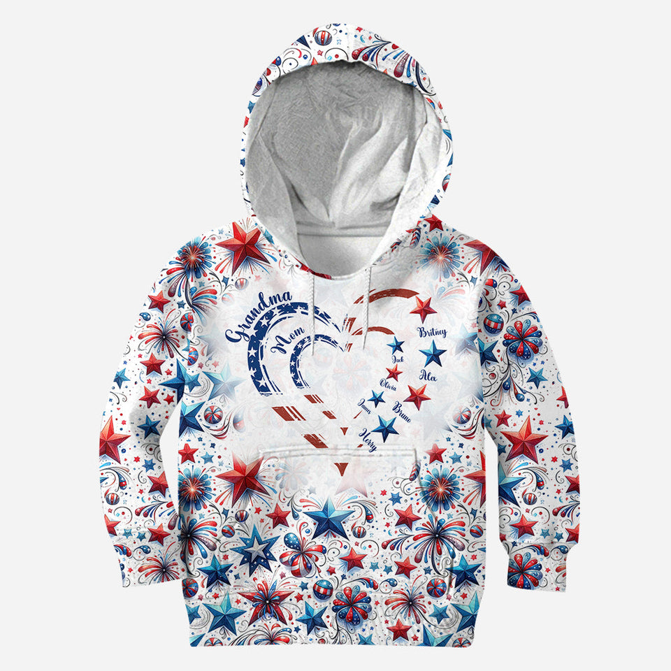 American Grandma - Personalized Grandma All Over Shirt