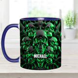 Melted Skull - Personalized Skull Accent Mug