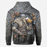 Viking Warrior Drinking Legend - Personalized Viking All Over Shirt