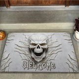 Welcome White Skull - Skull Doormat
