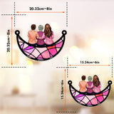 I Love You Mom - Personalized Mother Window Hanging Suncatcher Ornament