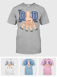 Daddy's Team Fist Bump - Personalized Father T-shirt And Hoodie