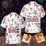 I Like How She Explodes, I Like How He Bangs - Personalized Couple Hawaiian Shirt