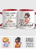 A Wise Woman Once Said - Personalized Retired Accent Mug