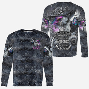 Flying High On Halloween Night - Personalized Witch All Over Shirt