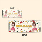 Teacher Desk Name Plate - Personalized Teacher Custom Shaped Acrylic Plaque