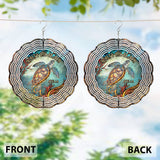 Salty Lil' Beach - Personalized Turtle Wind Spinner