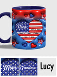 Grandma Nana Mom - Personalized Grandma Accent Mug