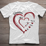 Grandma/Mommy's Sweethearts - Personalized Grandma T-shirt And Hoodie