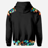 Mom Butterfly Colorful Stained Glass Pattern - Personalized Mother All Over Shirt