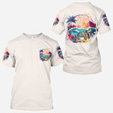 Salty Lil' Beach - Personalized Turtle All Over Shirt