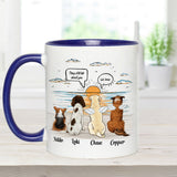 They Still Talk About You - Personalized Dog Accent Mug