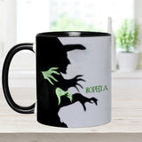 Halloween Witch Shadow - Personalized Witch Accent Mug