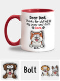 Thanks For Picking Up My Poop - Personalized Dog Accent Mug