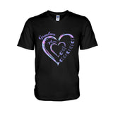 First Mom Now Grandma Butterfly Version - Personalized Grandma T-shirt And Hoodie