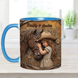 Just A Girl Who Loves Horse - Personalized Horse Accent Mug