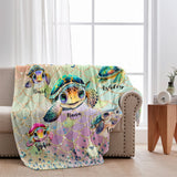 This Grandma Mom Belongs To Custom Any Title - Personalized Grandma Blanket