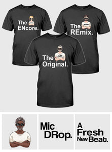 3 Generations Grandpa, Father, Child - Personalized Grandpa T-shirt And Hoodie