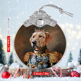 Custom Royal Pet Portrait - Personalized Dog Vintage Ornament