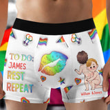 To Do List - Personalized LGBT Support Men’s Boxer Briefs