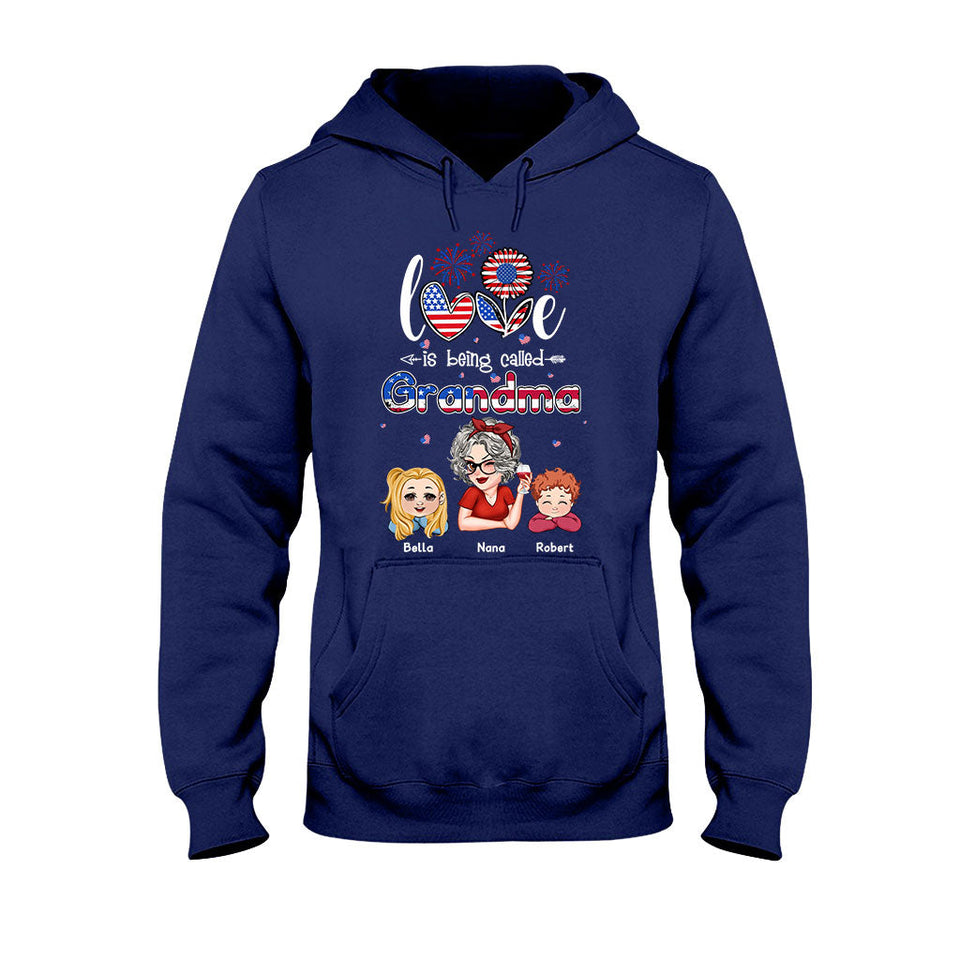 Blessed To Be Called Nana Grandpa Gigi - Personalized Grandma T-shirt And Hoodie