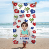 Life Is Better At The Beach - Personalized Sea Lover Beach Towel