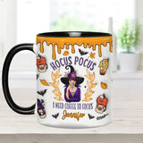 I Need Coffee - Personalized Witch Accent Mug