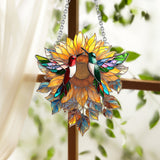Beautiful Hummingbirds Sunshine - Hummingbird Window Hanging Suncatcher Ornament