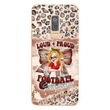 Loud Proud Football Any Title - Personalized Football Clear Phone Case