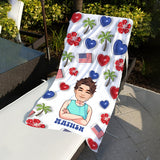 Life Is Better At The Beach - Personalized Sea Lover Beach Towel