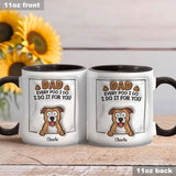 Dad Every Poo I Do - Personalized Dog Accent Mug