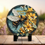 Grandma's Hive Any Title - Personalized Grandma Round Shaped Stone