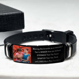 You're Braver Than You Believe - Personalized Basketball Engraved Bracelet