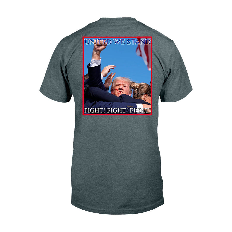 United We Stand Shirt, Never Surrender Shirt, Fight For America T-shirt, 2024 Rally Shirt, Fight Fight Fight Shirt